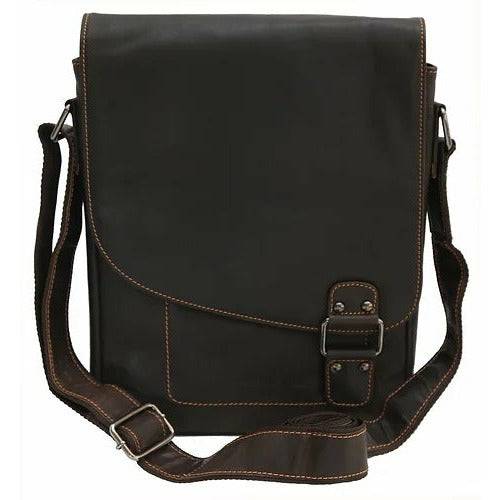 Kingston Leather Shoulder Bag — Brown