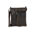 Lucy Ladies Crossbody Leather Bag — Brown