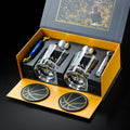 NOBLESIP whiskey basketball glass set