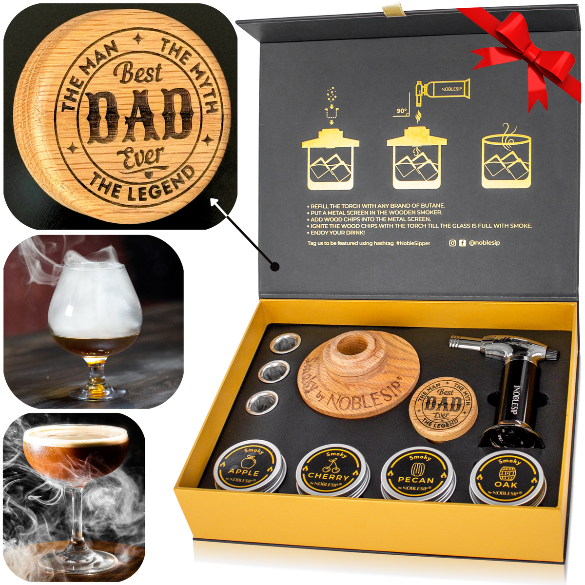 NOBLESIP whiskey cocktail smoker kit